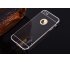 Zrkadlový kryt + bumper iPhone 5/5S/SE - čierny